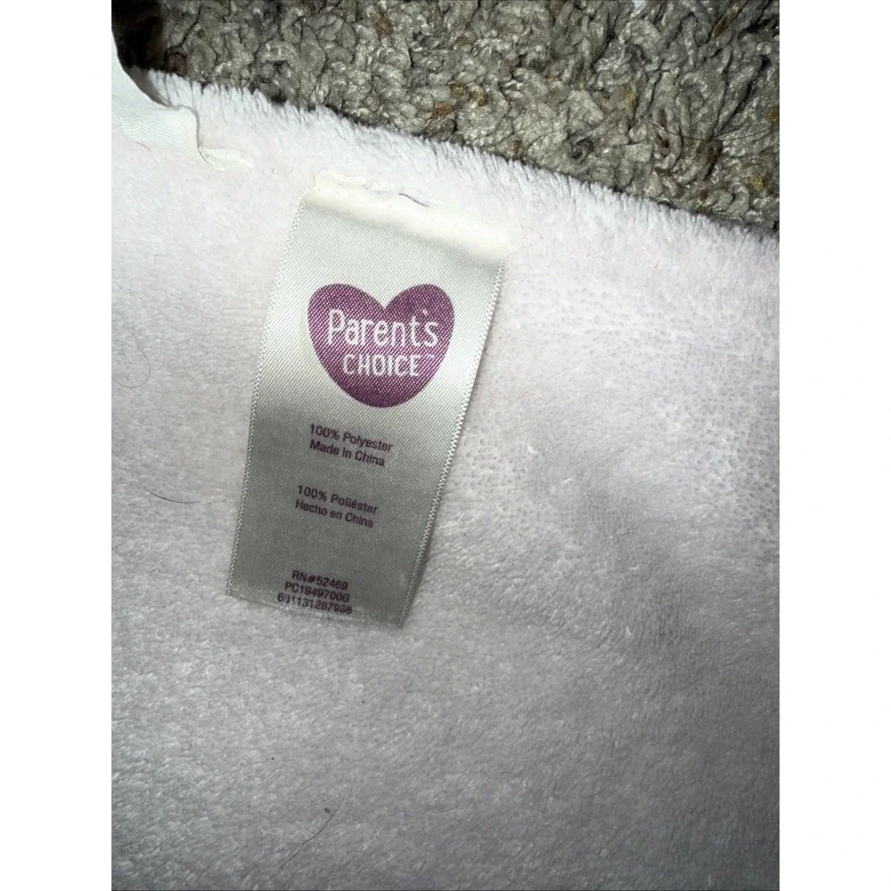 Parent's Choice Floral Baby‎ Blanket Pink Butterfly Rowers Blue Green
